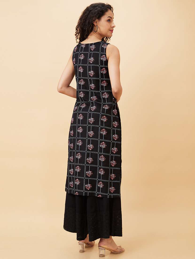 women's straight kurta - 20158119 - Standard Image - 2