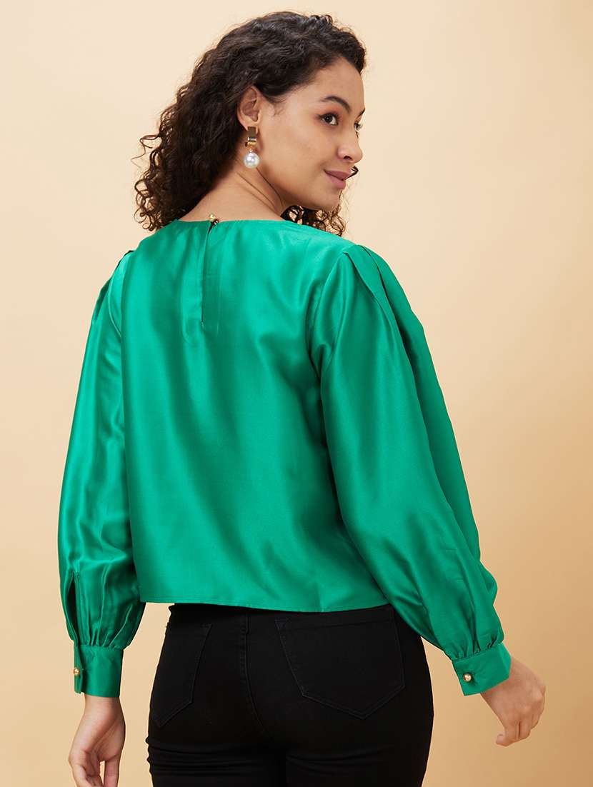 women's straight boat neck top - 20158153 -  Standard Image - 2