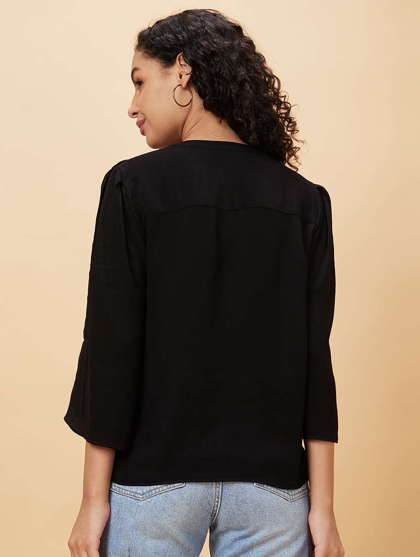 women solid shirt - 20158157 -  Standard Image - 2