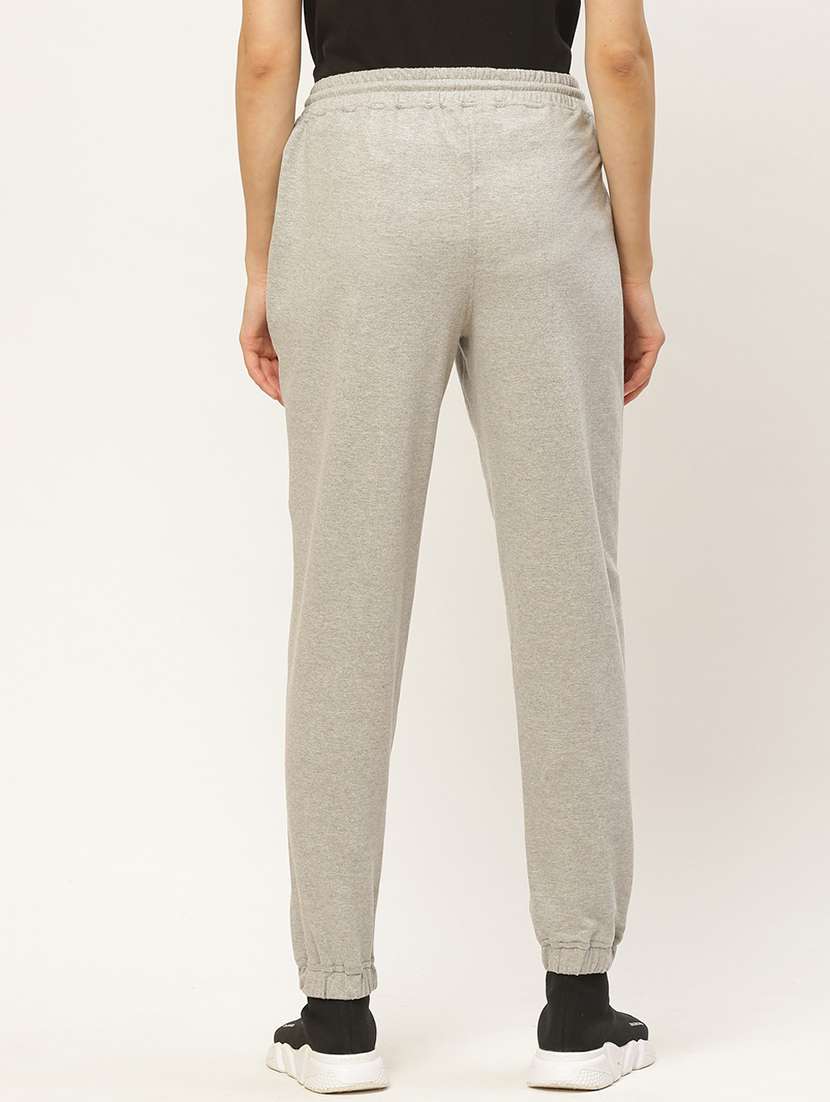grey cotton track pants - 20159302 -  Standard Image - 2