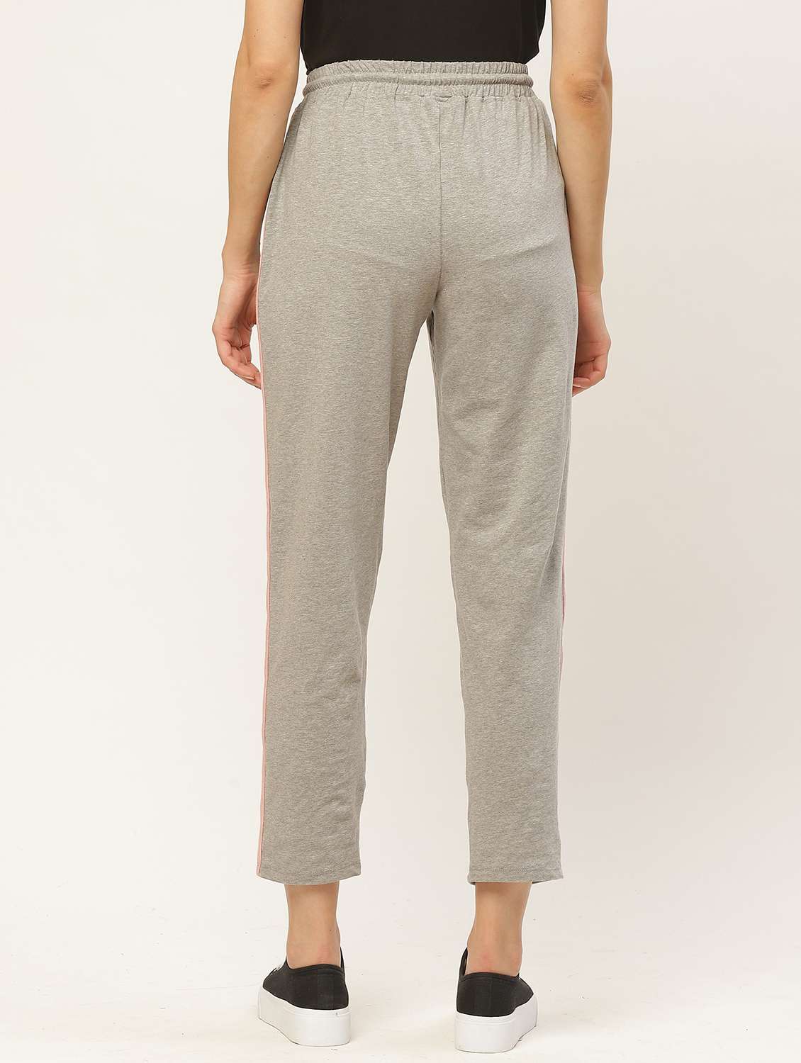 grey cotton track pants - 20159305 -  Standard Image - 2