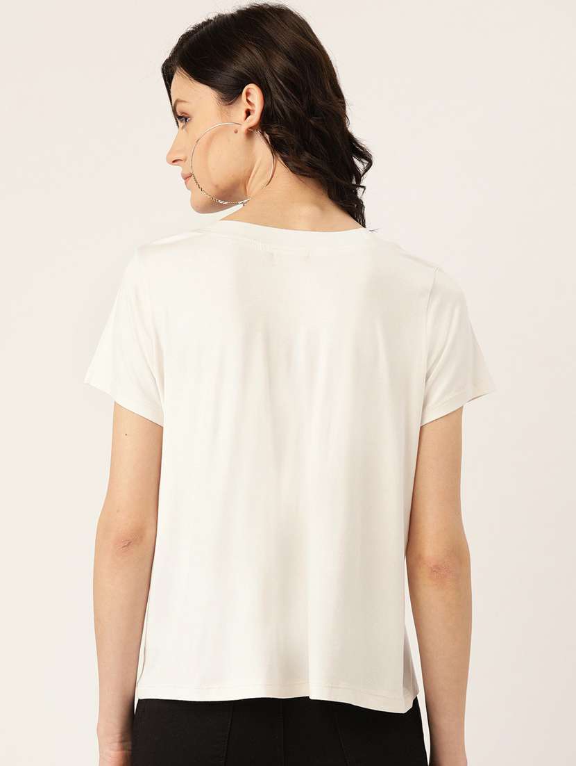 women's plain round neck t-shirt - 20159363 -  Standard Image - 2
