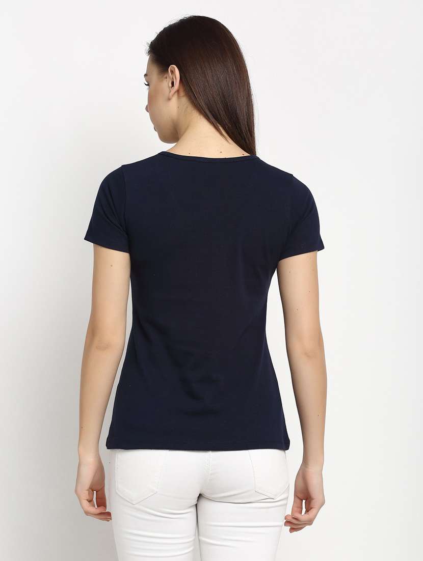 women's plain v neck t-shirt - 20159403 -  Standard Image - 2