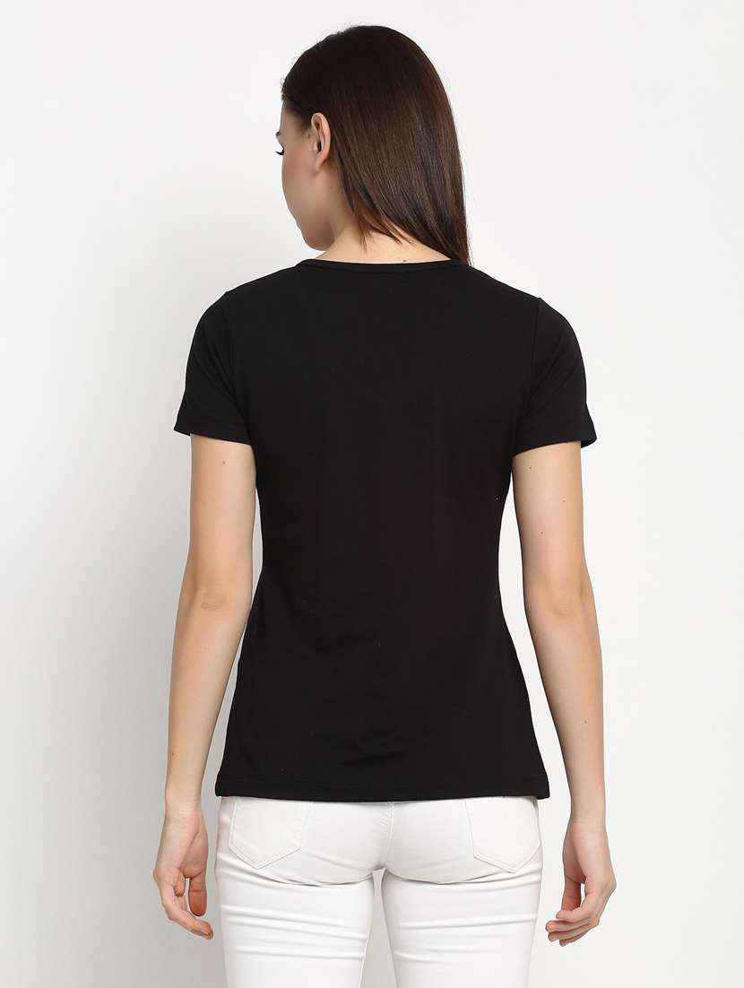 women's plain v neck t-shirt - 20159404 -  Standard Image - 2