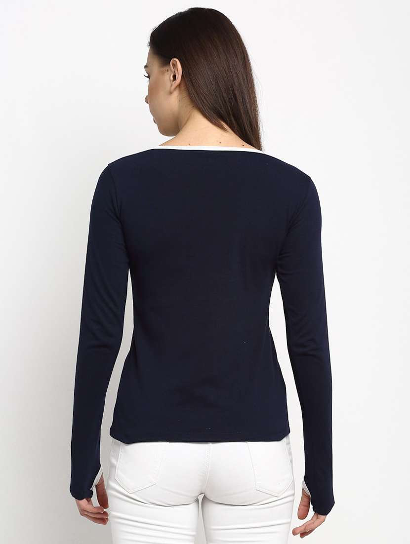 women's plain round neck t-shirt - 20159418 -  Standard Image - 2