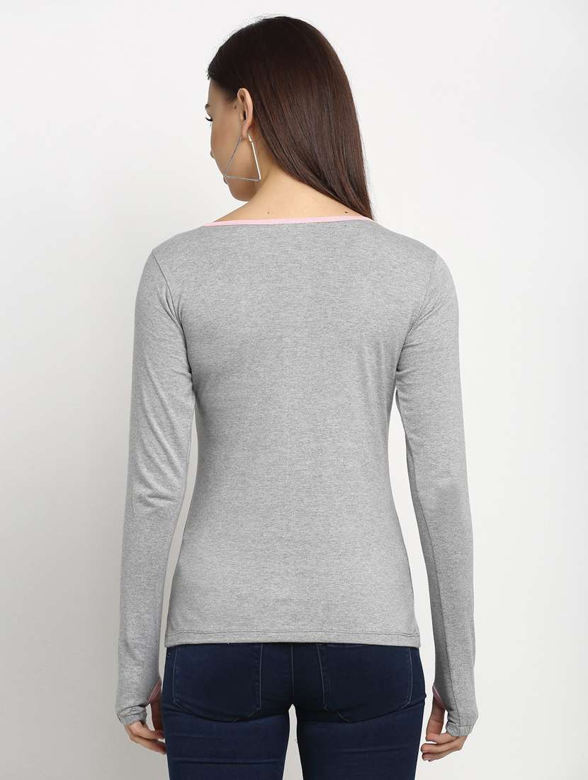 women's plain round neck t-shirt - 20159419 -  Standard Image - 2