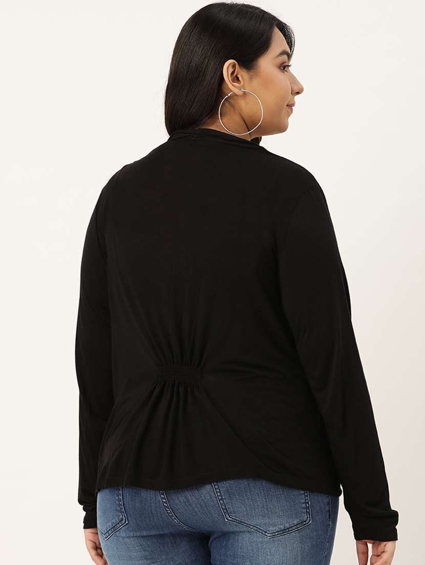 black viscose shrug - 20159422 -  Standard Image - 2