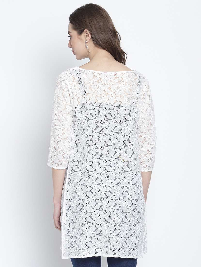 white cotton shrug - 20159608 -  Standard Image - 2