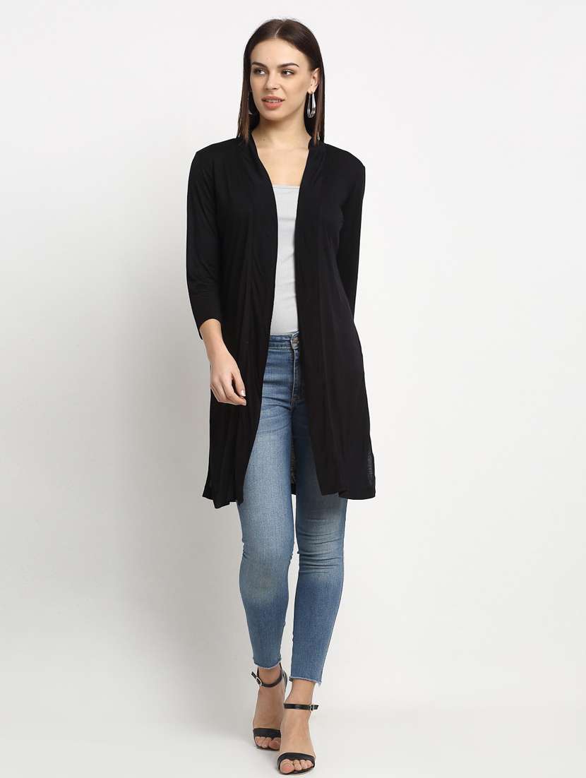 black viscose shrug