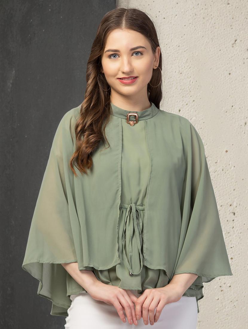 women's layered mock neck top - 20160003 - Zoom Image - 0
