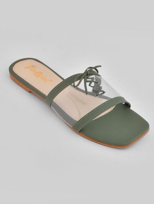 women solid slip on sandal - 20160136 -  Standard Image - 0