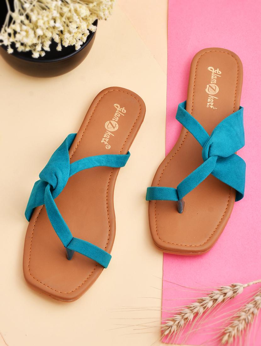 women solid slip on sandal