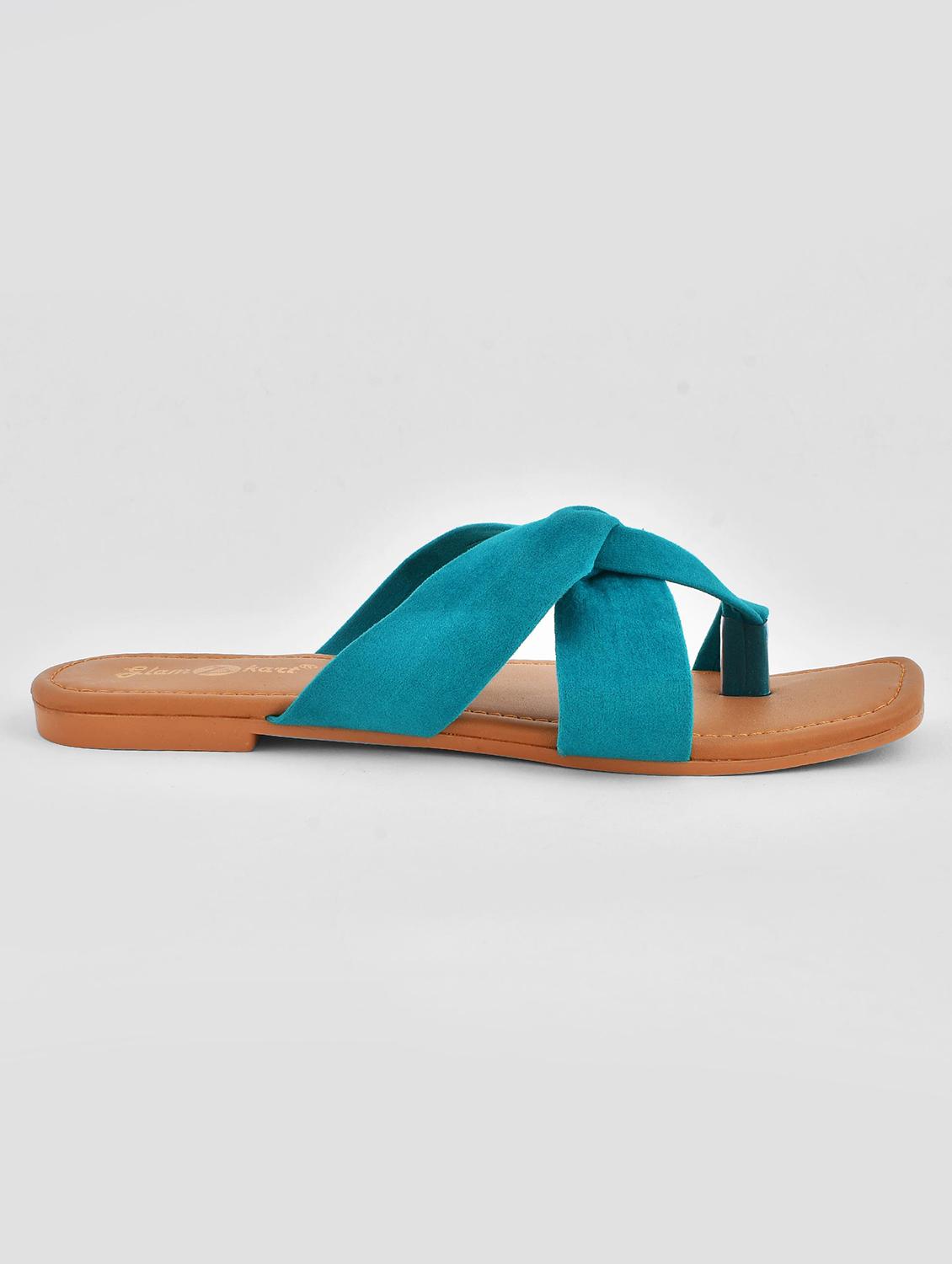 women solid slip on sandal - 20160139 - Standard Image - 2