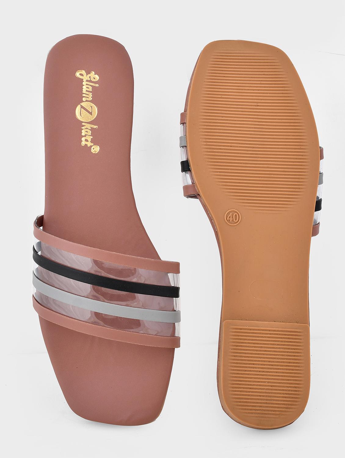 women solid slip on sandal - 20160145 -  Zoom Image - 0