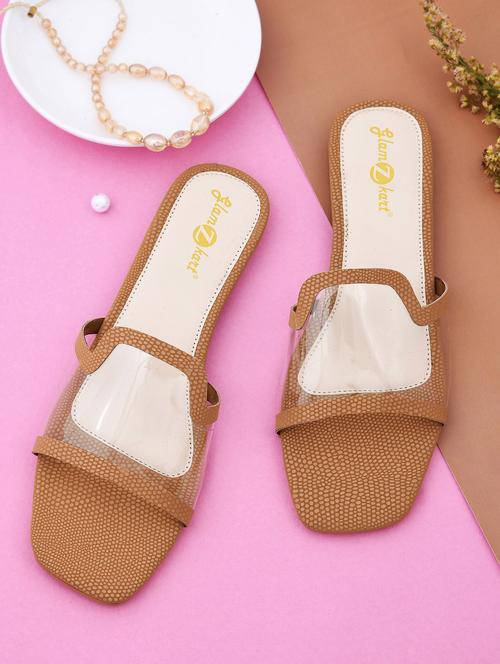 women solid slip on sandal - 20160146 -  Standard Image - 0