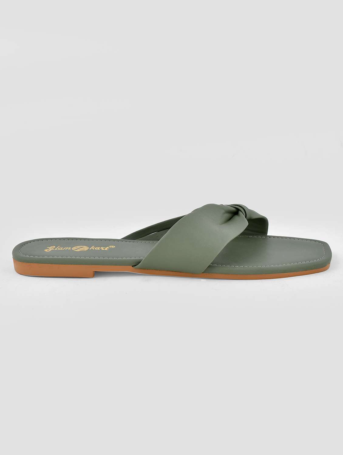 women solid slip on sandal - 20160149 - Standard Image - 2