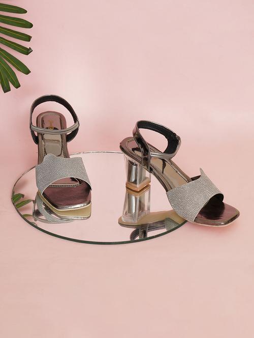 women ankle strap block heel sandal - 20160237 - Standard Image - 0