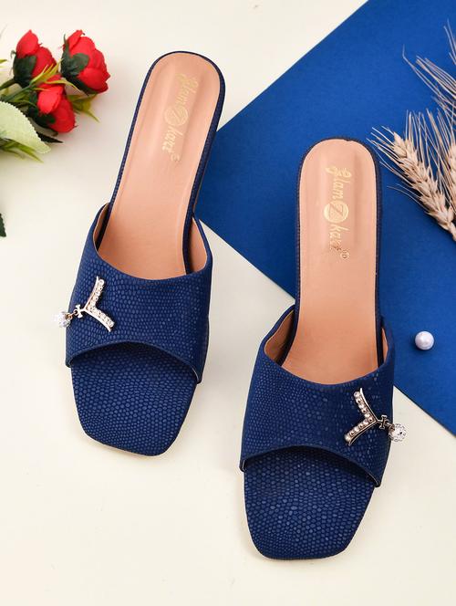 women slip on block heel sandal - 20160247 -  Standard Image - 0