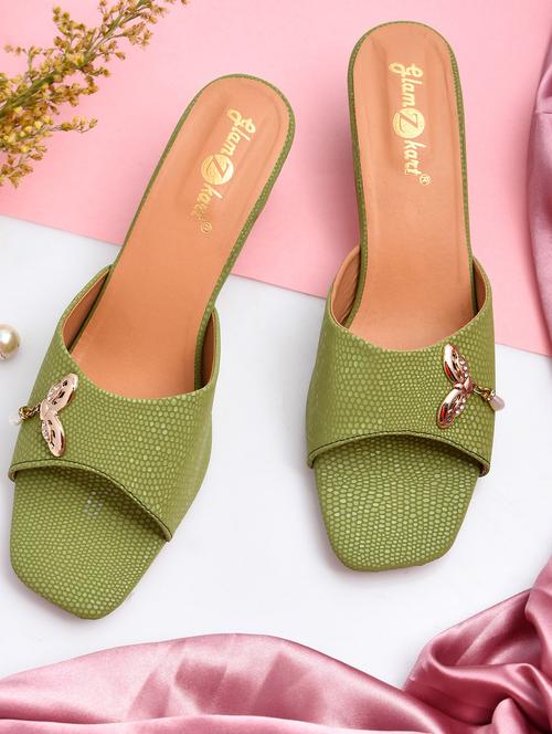 women slip on block heel sandal - 20160251 -  Standard Image - 0