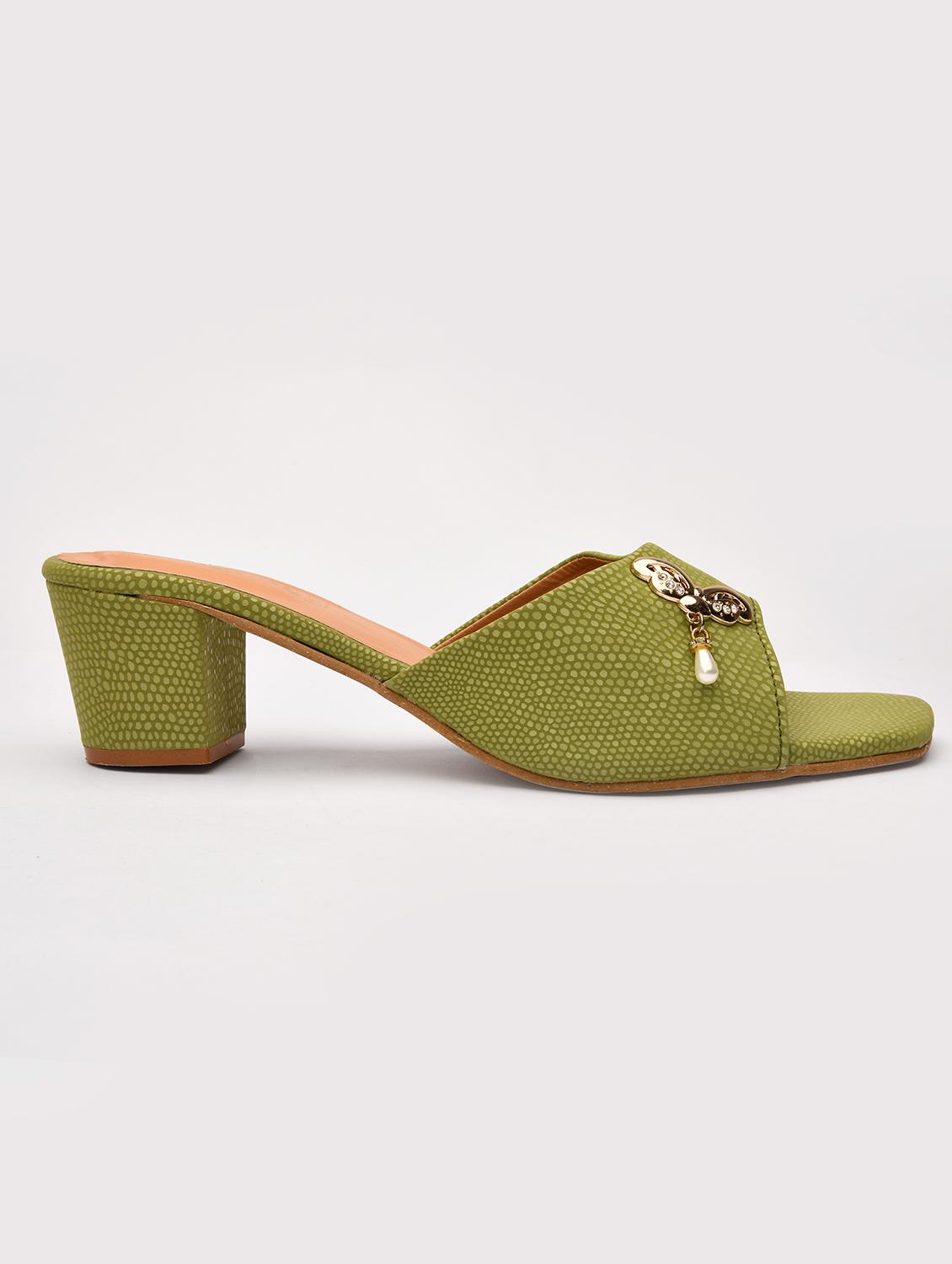 women slip on block heel sandal - 20160251 - Standard Image - 2