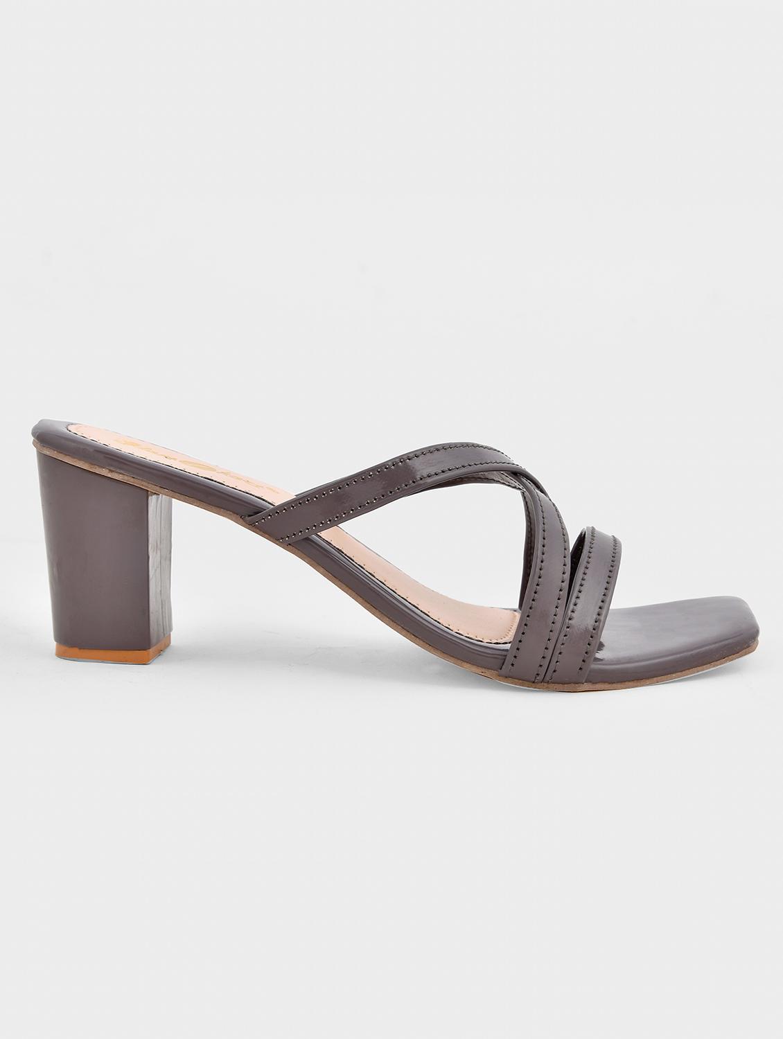 women slip on block heel sandal - 20160254 - Standard Image - 2