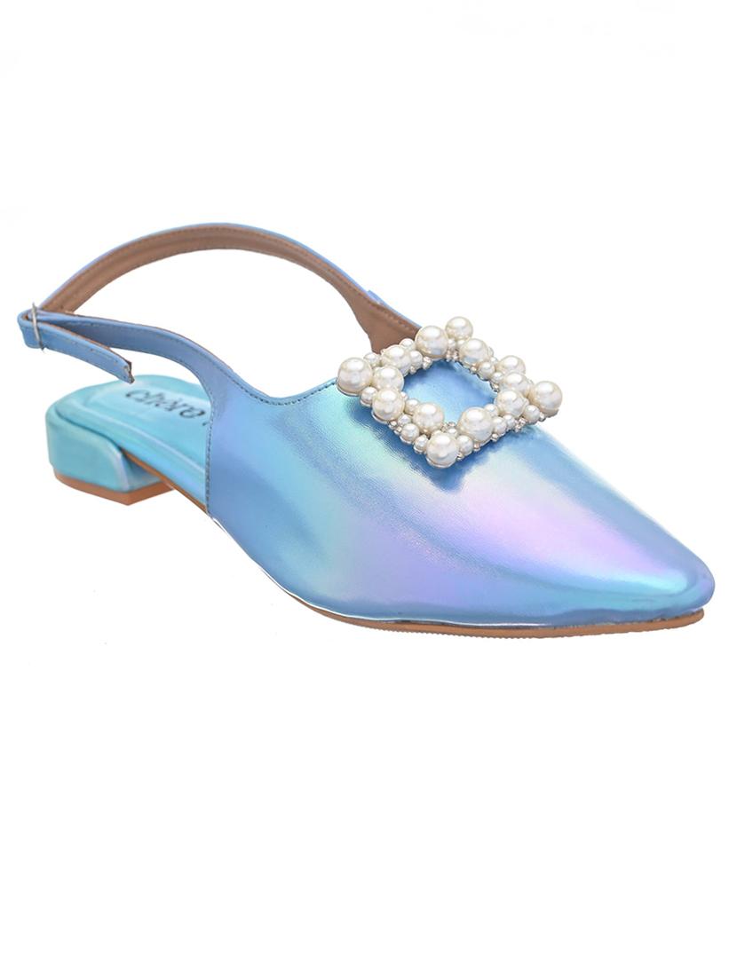 women blue embellished sandal - 20162266 -  Zoom Image - 0