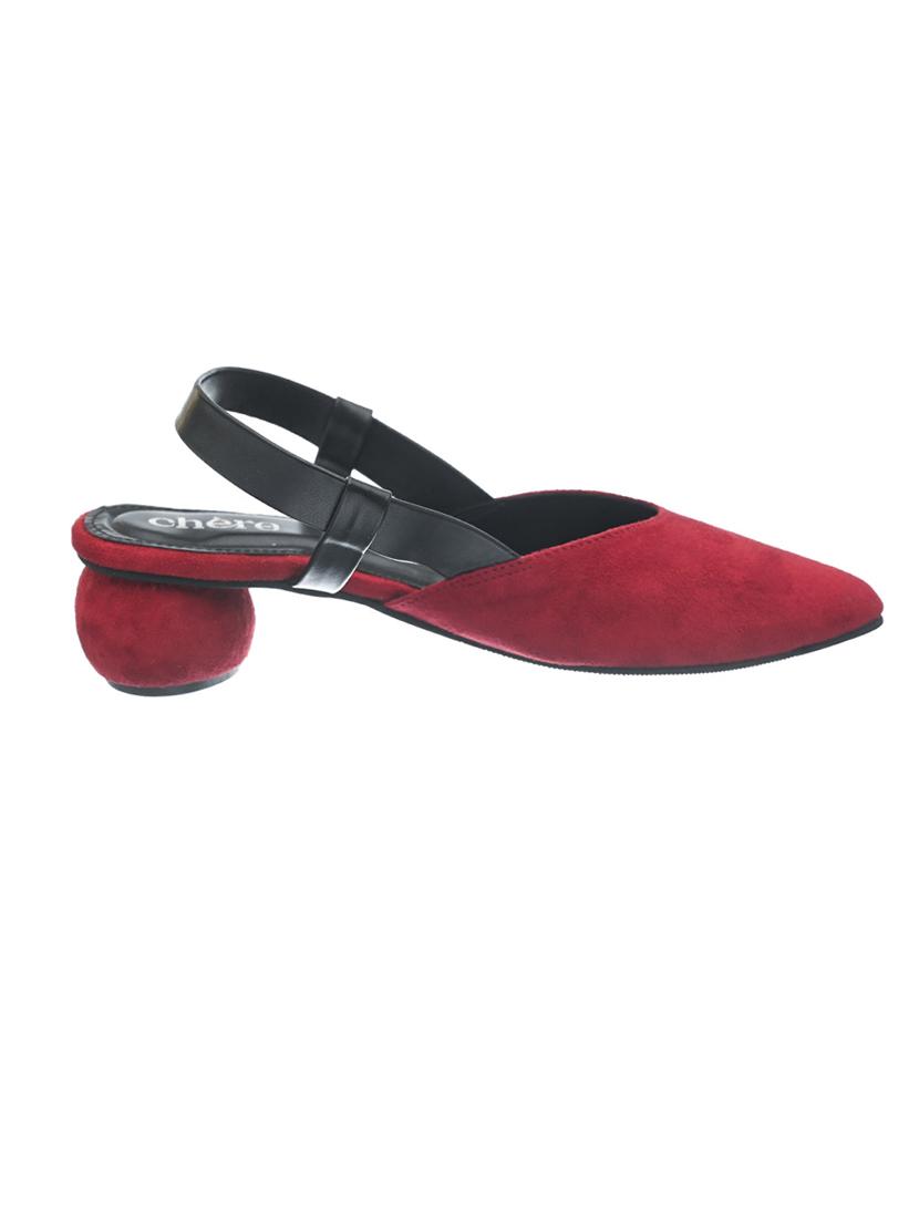 women red back strap sandal - 20162270 - Standard Image - 2