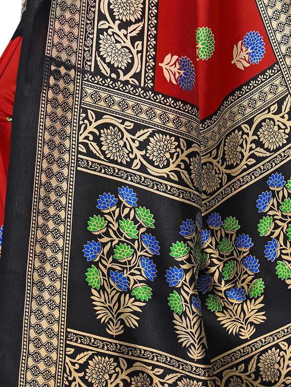 women's banarasi saree with blouse - 20162314 - Standard Image - 2