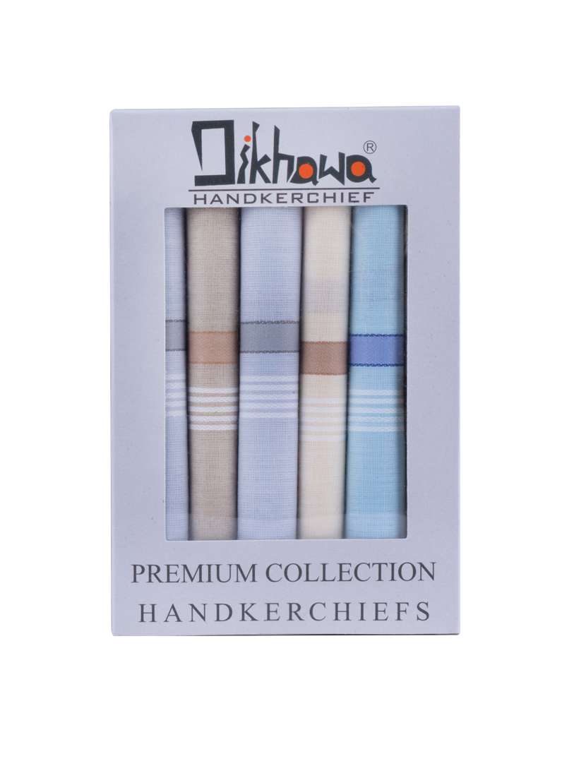 pack of 6 striped handkerchiefs 