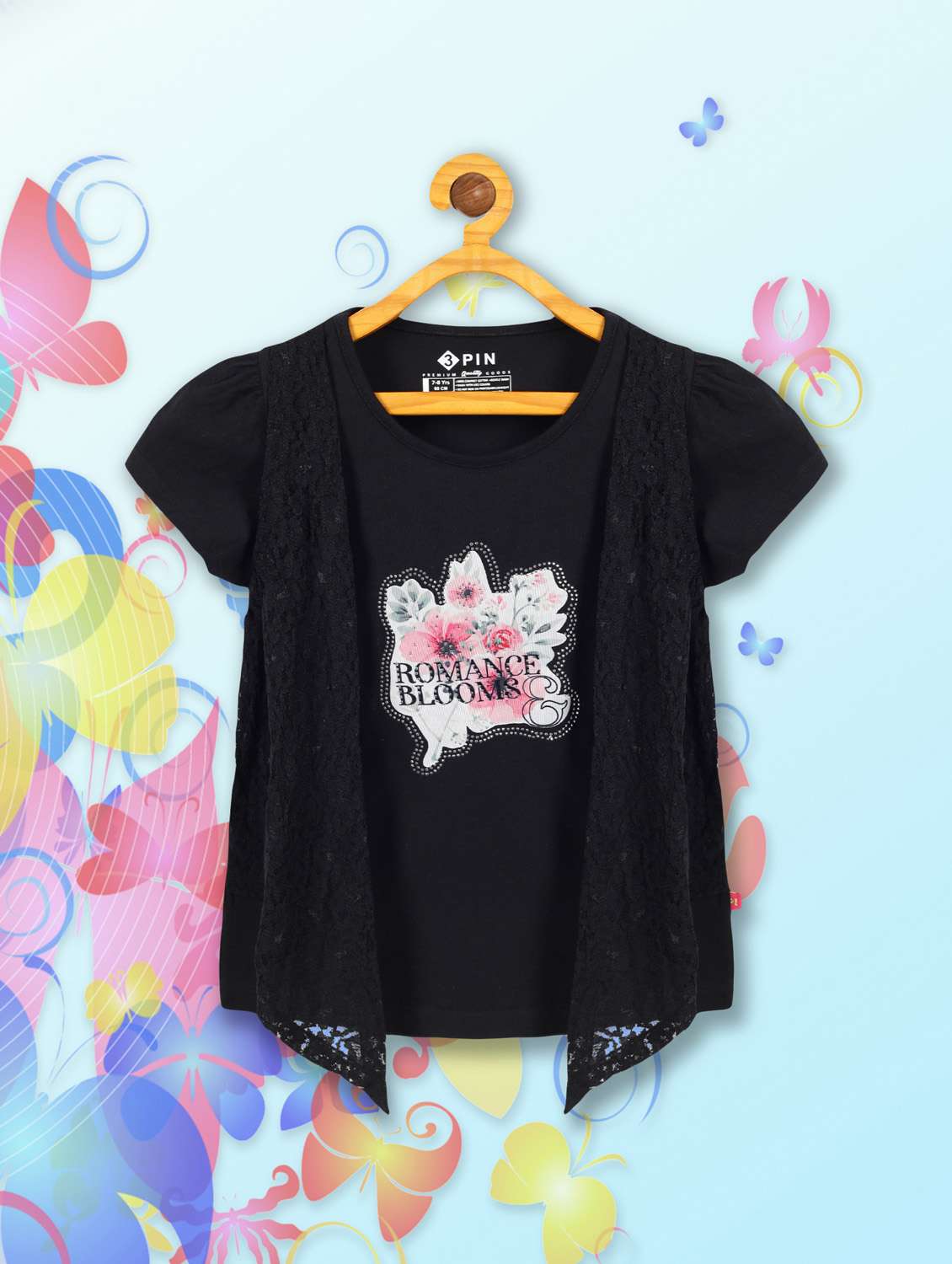 girls round neck top