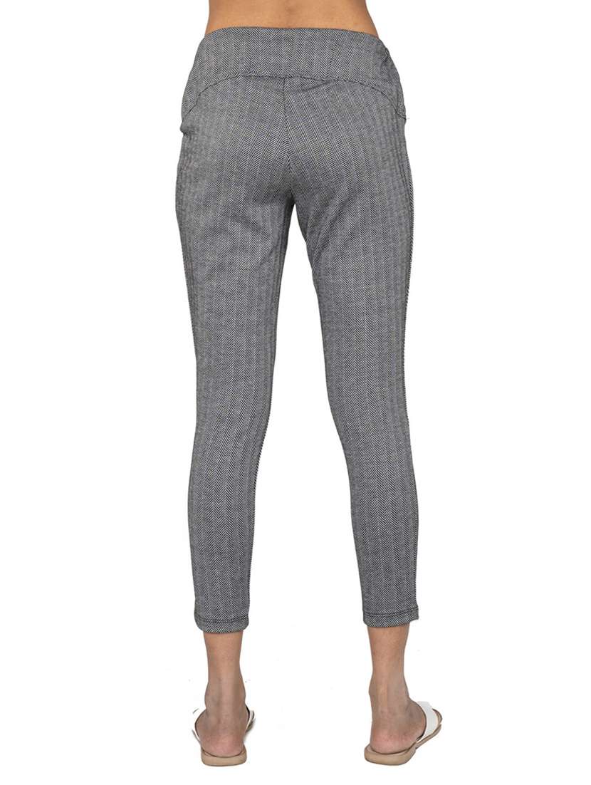 grey crepe trousers - 20164004 -  Standard Image - 2