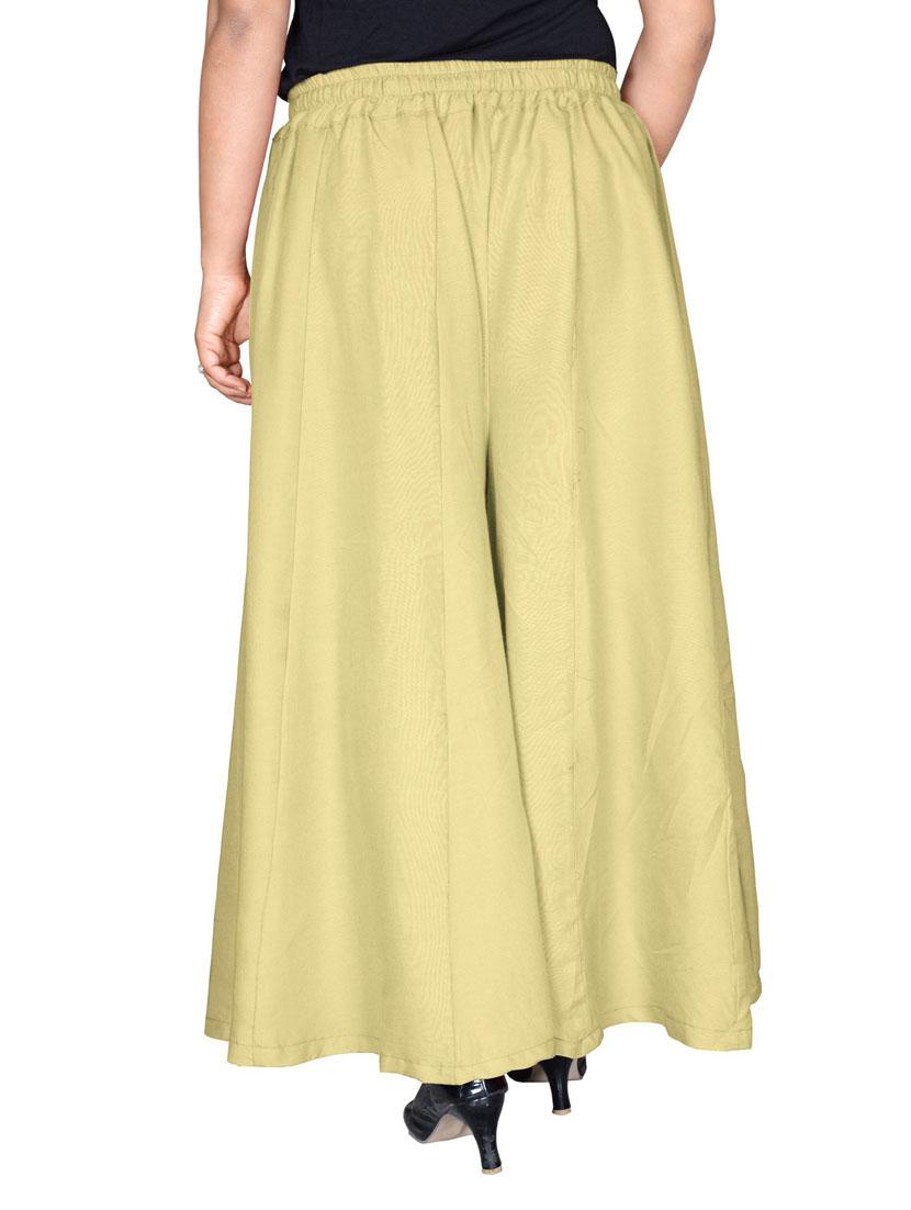 women solid viscose palazzo - 20164898 - Standard Image - 2