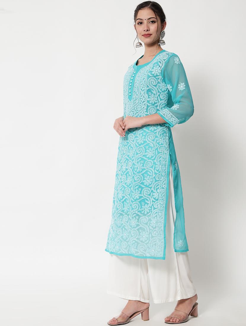 women's side slit kurta - 20165213 - Standard Image - 2