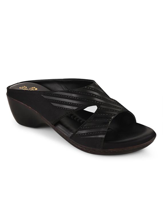black slip on sandal - 20165233 -  Zoom Image - 0