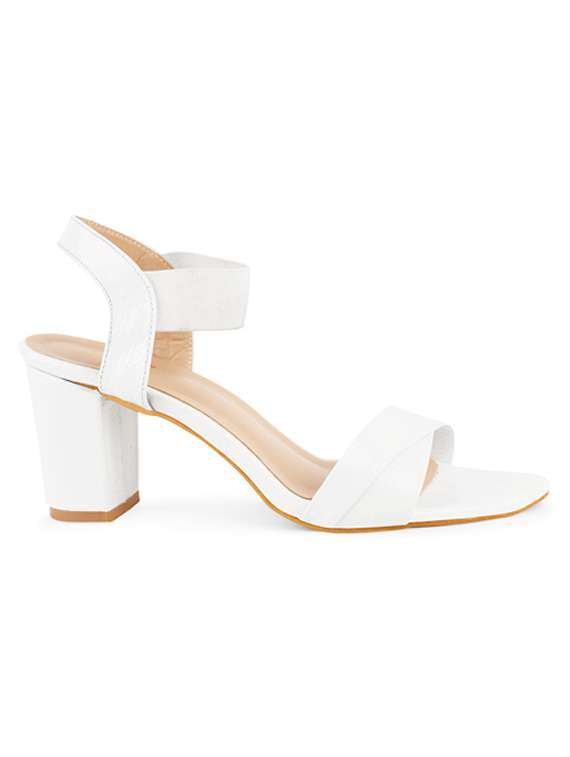 white ankle strap sandals - 20165237 -  Standard Image - 2