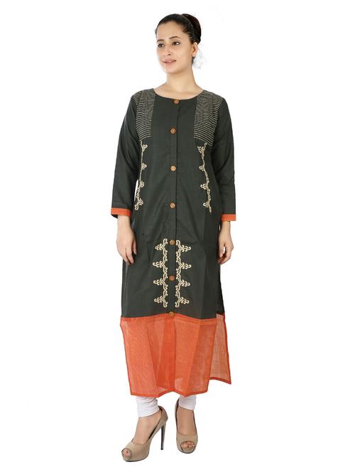 women's straight kurta - 20166199 -  Standard Image - 0