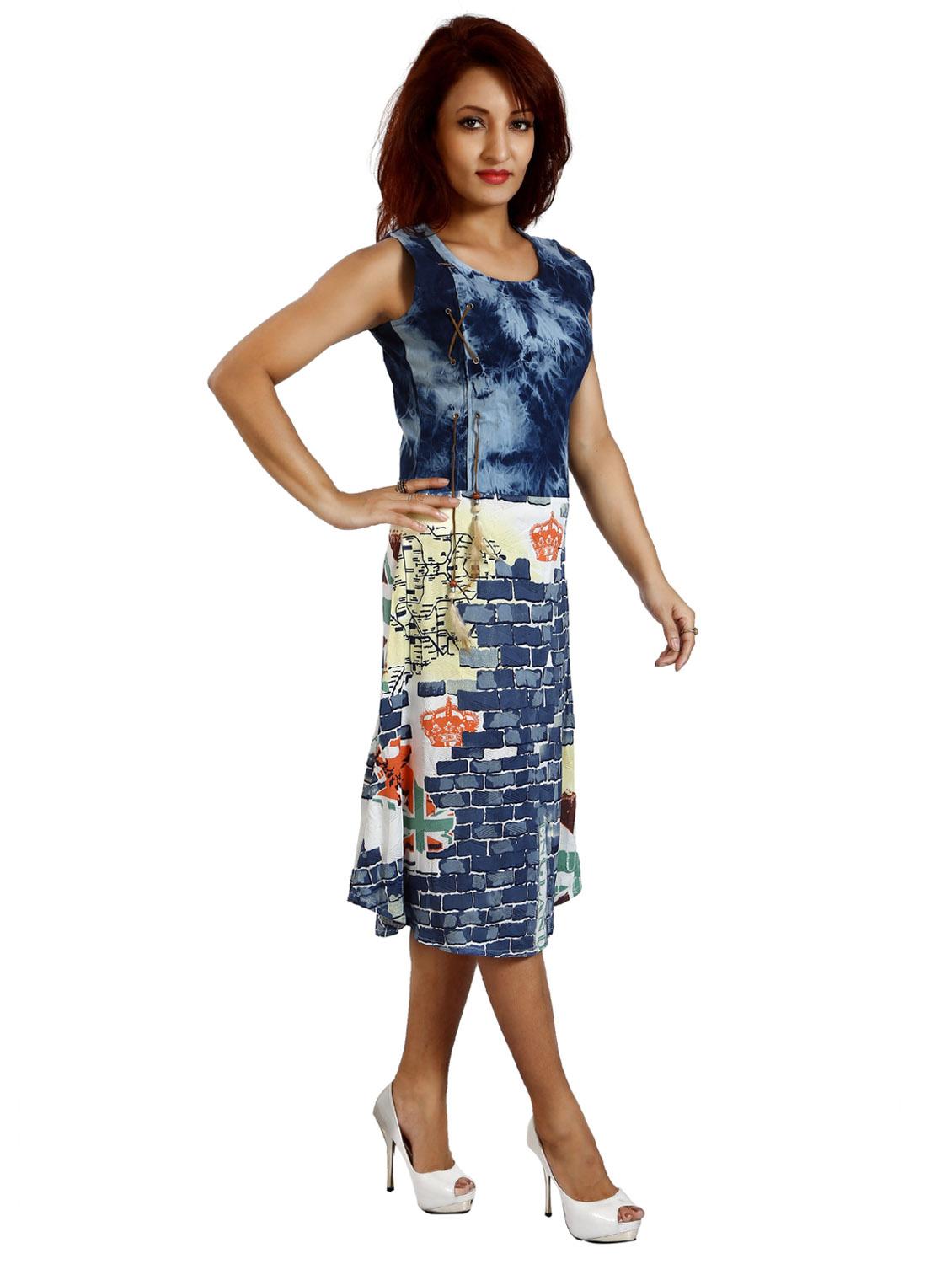 women's fit & flare dress - 20166394 - Standard Image - 2