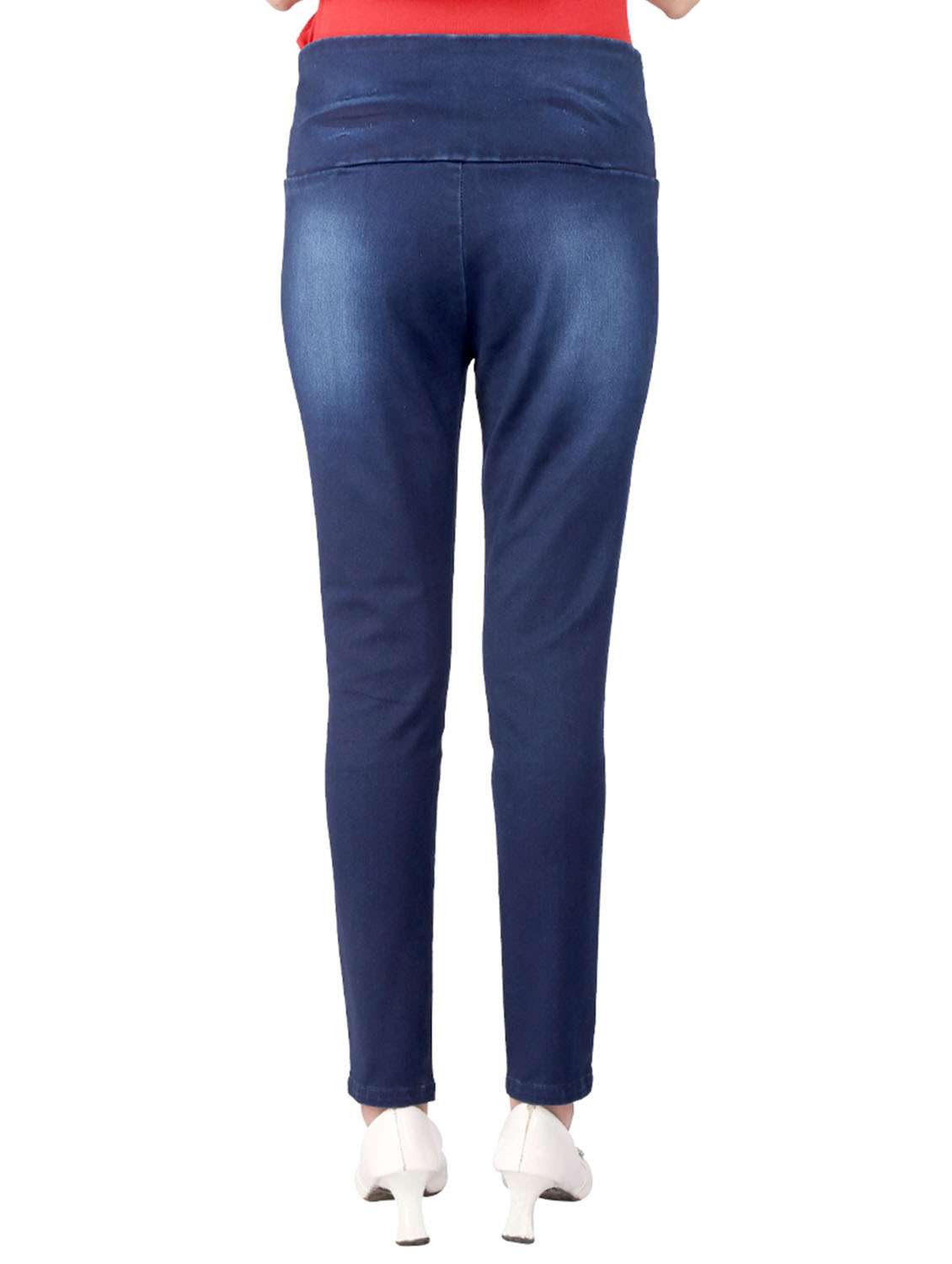 blue solids mid rise jeggings - 20166561 -  Standard Image - 2