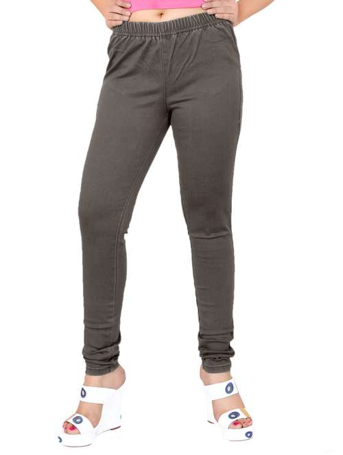 grey solids mid rise jeggings - 20166567 - Standard Image - 0