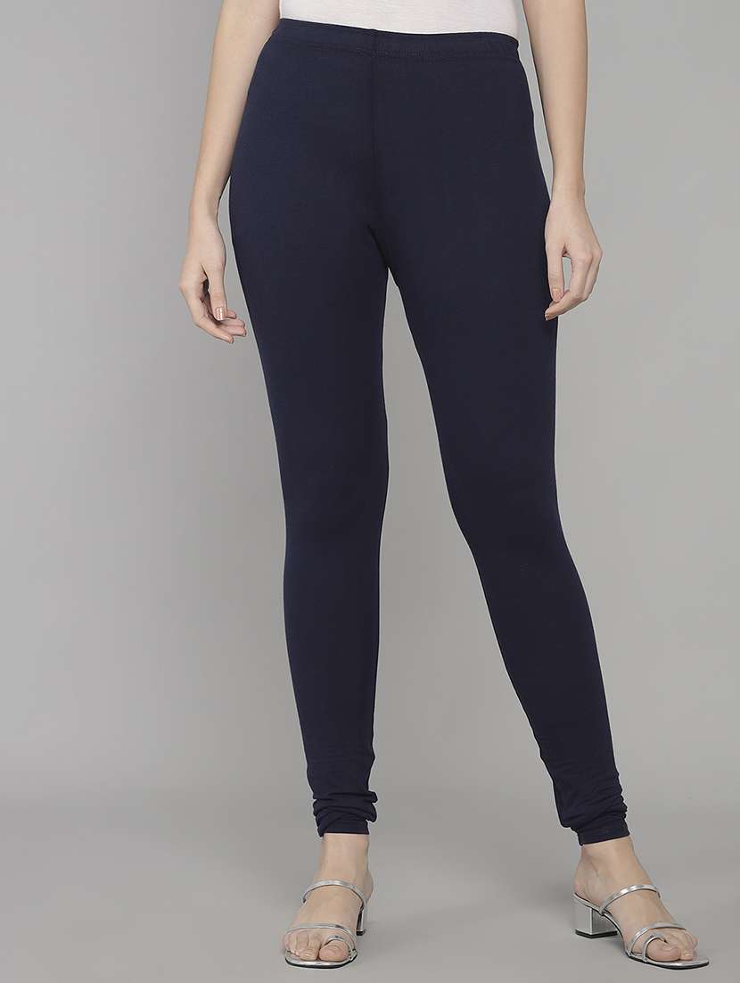 soft colors women's skinny fit ethnic wear churidar leggings - 20166670 -  Zoom Image - 0