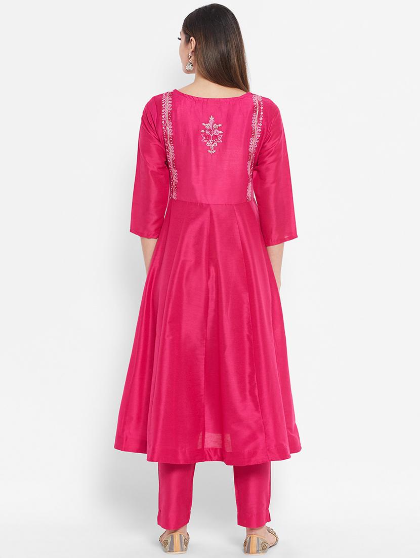 embroidered kurta pant set - 20166986 - Standard Image - 2