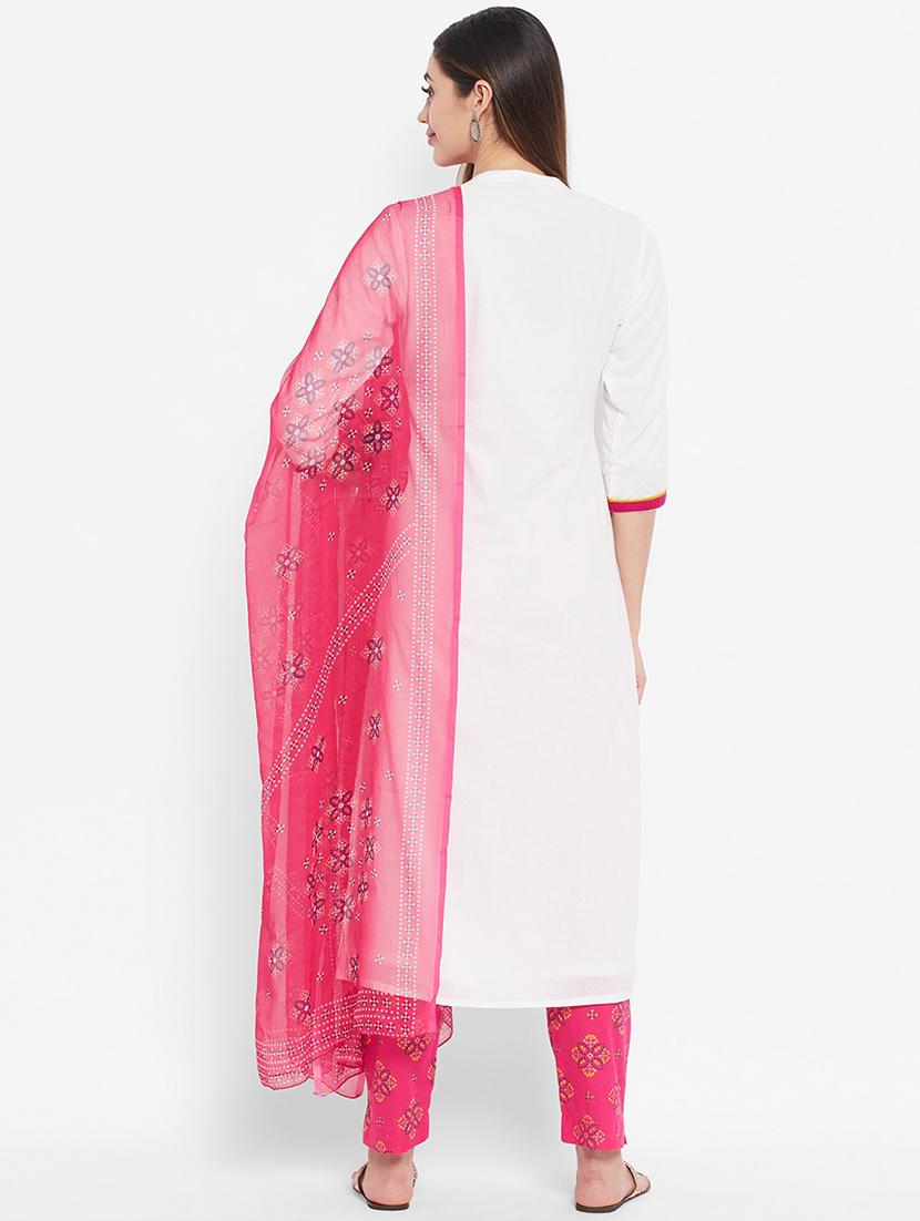 embroidered kurta pant set with dupatta - 20166987 - Standard Image - 2