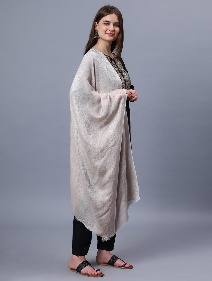 women paisley shawl with raw edges - 20167305 - Standard Image - 2