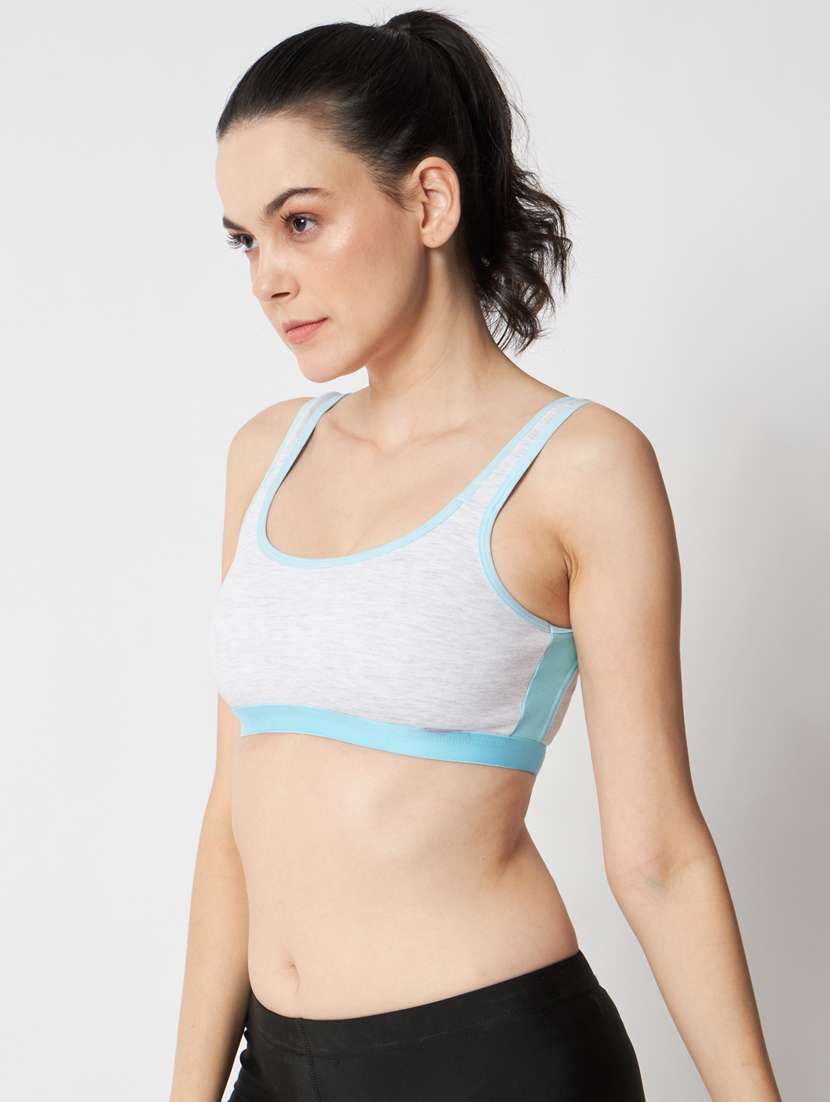 women solid sports bra - 20167388 -  Standard Image - 2