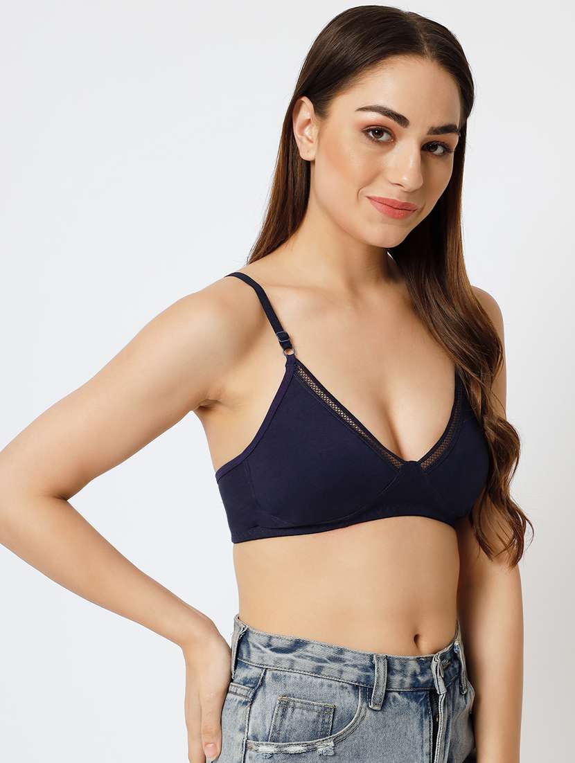 blue cotton tshirt bra - 20167399 -  Standard Image - 2