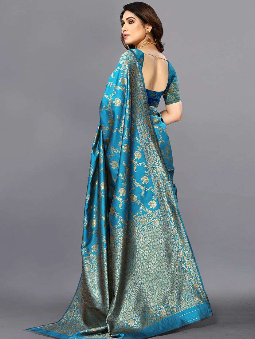women's banarasi saree with blouse - 20168766 -  Standard Image - 2