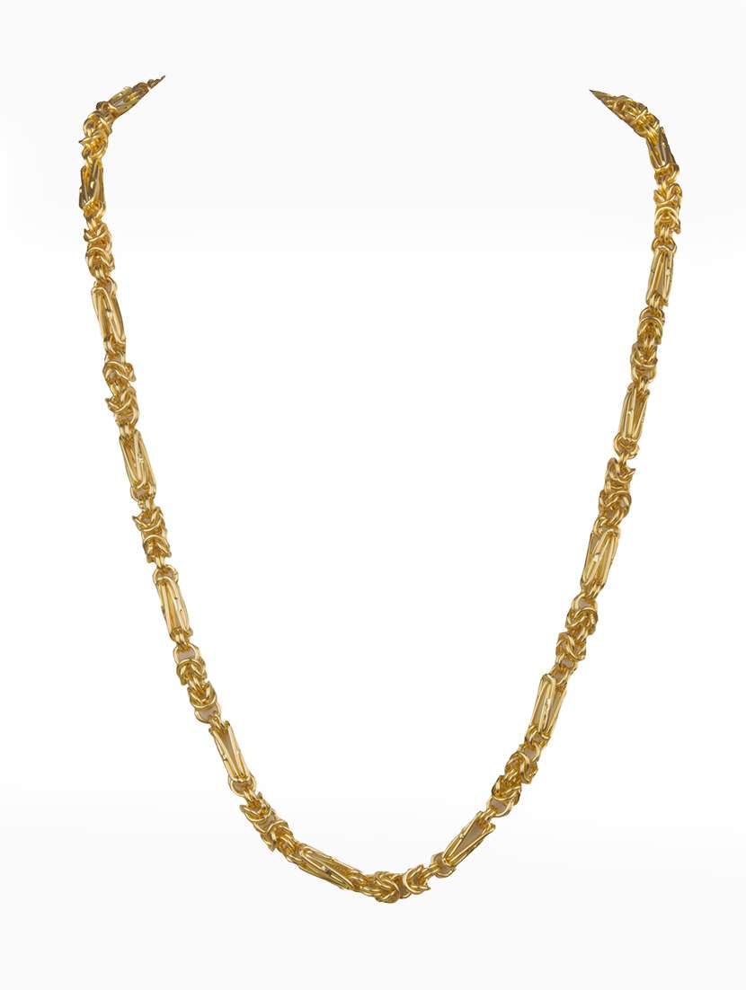 gold brass short necklace