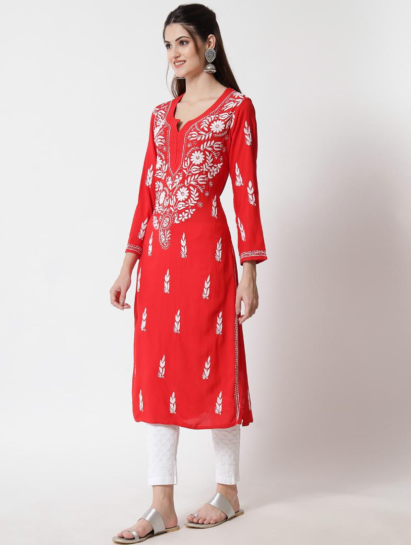 women's straight kurta - 20168981 - Standard Image - 2
