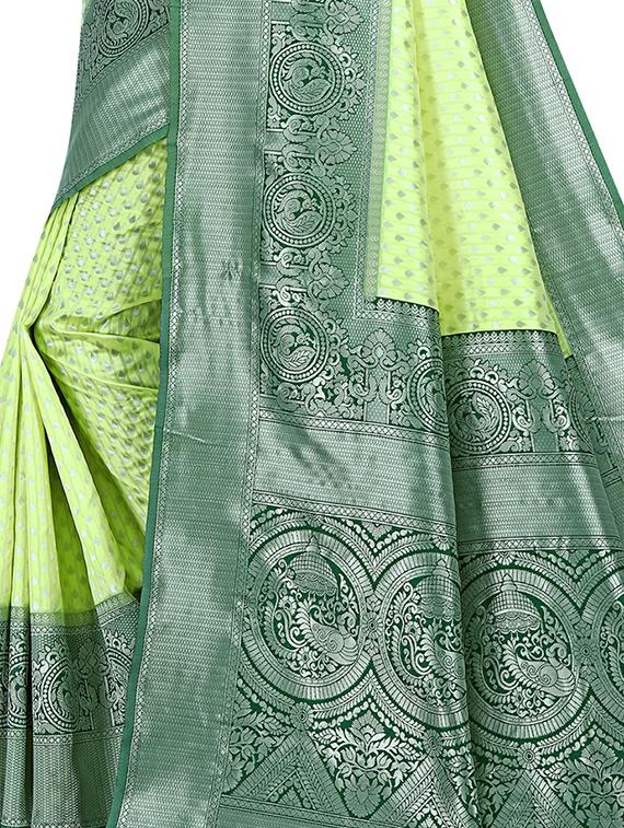 self design kanjivaram saree with blouse - 20169123 - Standard Image - 2