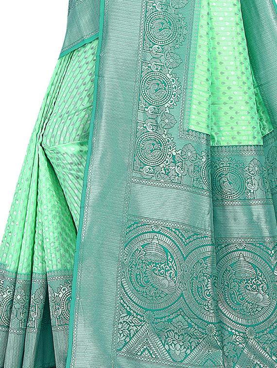 self design kanjivaram saree with blouse - 20169124 - Standard Image - 2